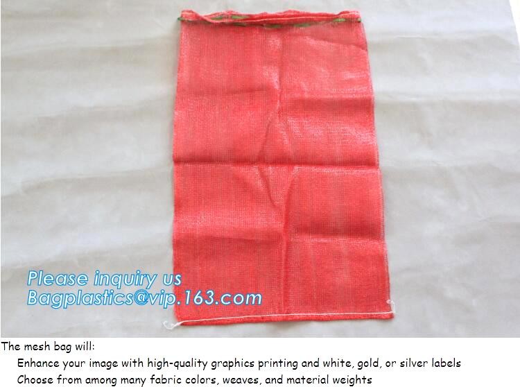 Reusable Solid Shopping Bag String Grocery Bag Shopper Cotton Tote Mesh Net Woven Portable Durable Shopping, BAGEASE