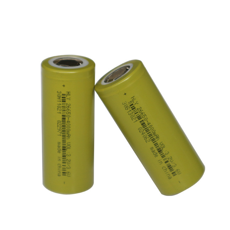 3.2 Volt Rechargeable Li Ion Cylindrical Battery Cells 2000 Times 26650
