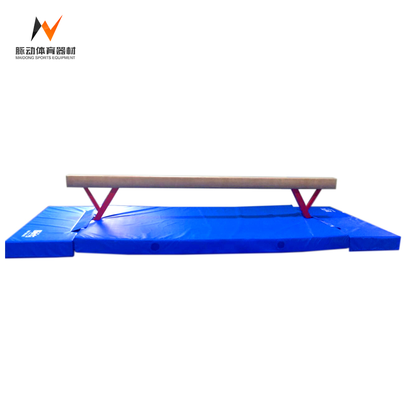 Gymnastics Gym Exercise Equipment Balance Beam And Mat For Home 400*10*80-120cm