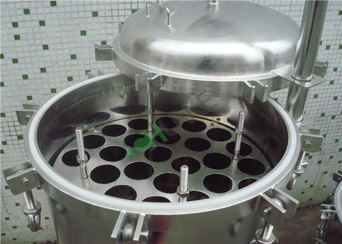 Stainless Steel Cartridge Filter Housing for Cosmetic Industry Customizable