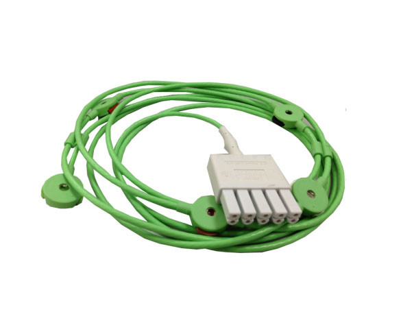  Original Medical Device Accessory Drager 5 Lead Monolead Ecg Cable For Adult Manufactures