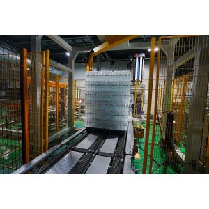 Robotic Automation Marshaling Station Bag Beverage Palletizer Single Column