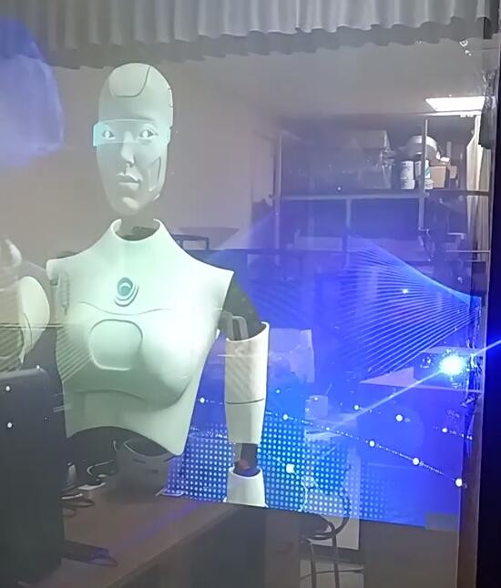 Interactive Transparent Film Holographic 3D Displays Glass Window Custom