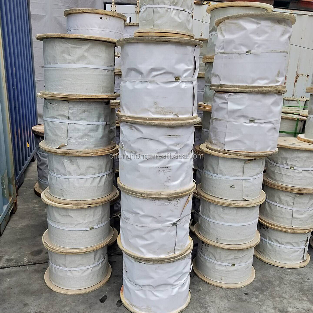 Galvanized PVC PU Coated Steel Cable Plastic Coated Wire Rope with GB Standard Diameter 2mm-38mm 7*19
