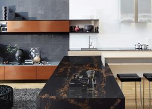  High Brightness Quartz Kitchen Countertops , Engineered Quartz Kitchen Worktops Manufactures