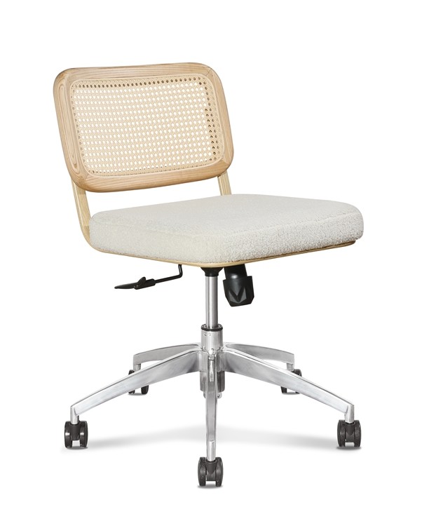 0.121CBM Executive Office Wicker Rattan Desk Chair Fabric 3d Adjustable Height
