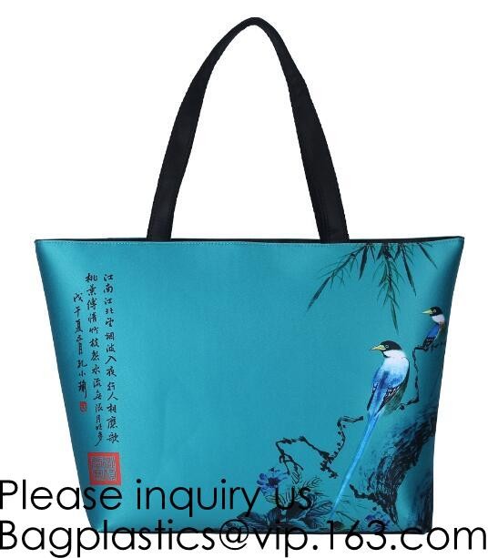 Lady Handbag Woman Color Panda Print Bag,Cute Chinese Panda custom print tote bag,Promotional Custom Logo Printed Organi