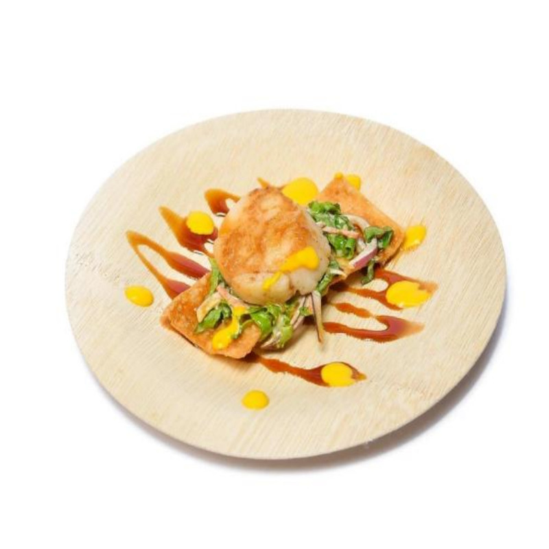 Disposable Square Bamboo Plate Food Decoration Party Plate