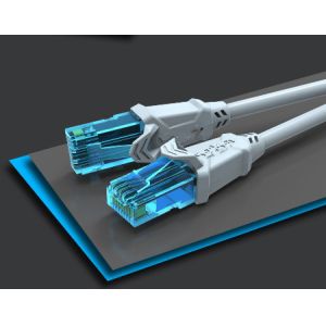  Computer Cat5e Network Cable High Speed UTP VK50004 With Metal Shell RJ45 Connector Manufactures