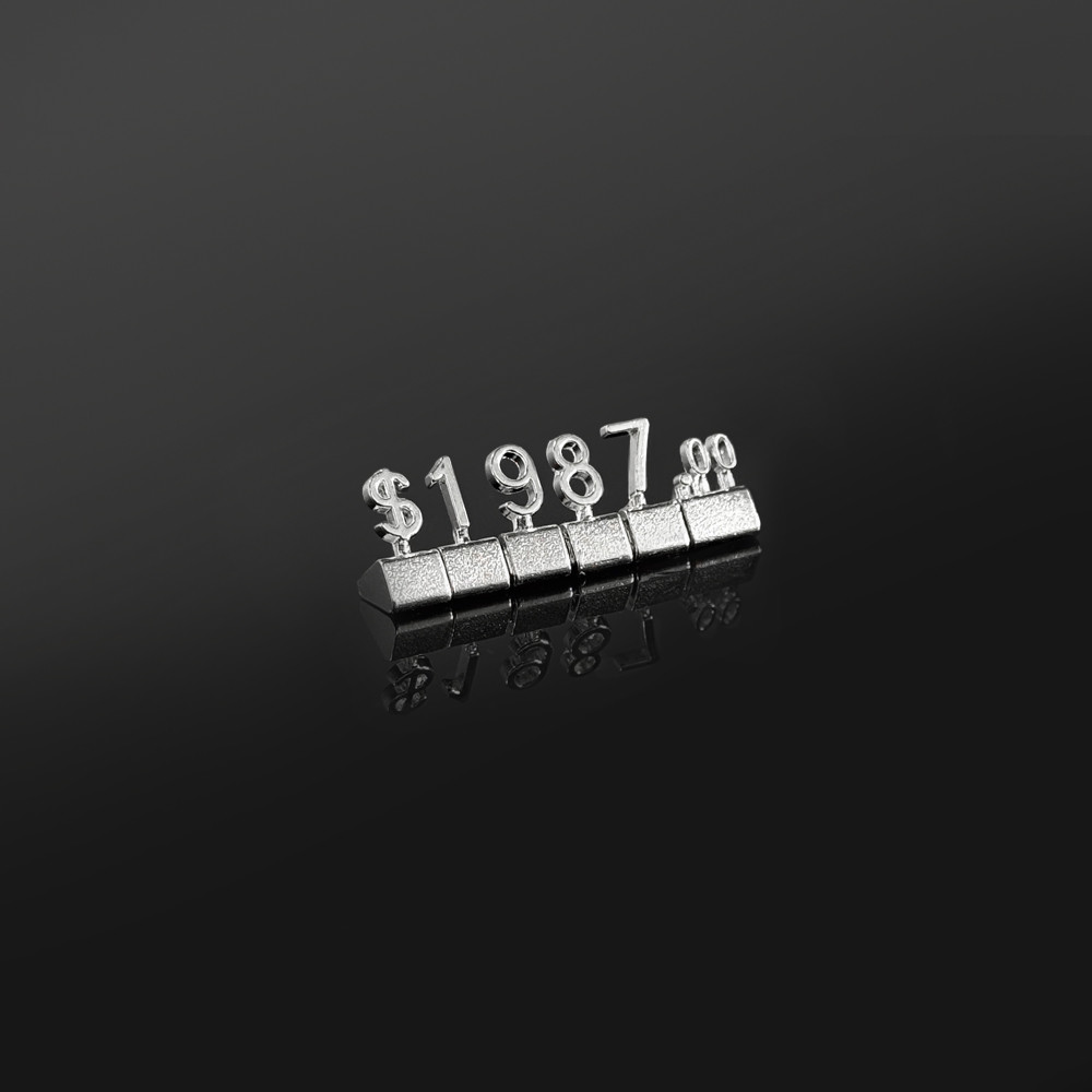 Jewelry 3D Price Cubes For Cigarettes Makeups Wine Tea Supermarkets Bakeries