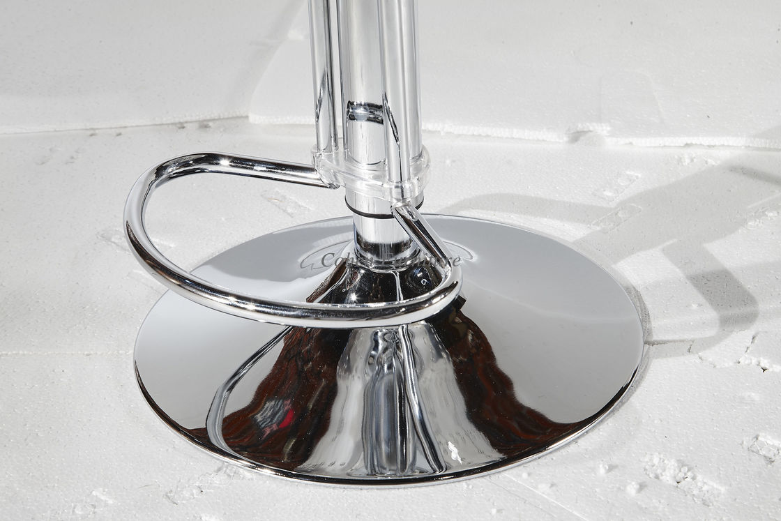 Aluminium Black Counter Height Stools / Chairs , Counter Height Swivel Stools With Backs