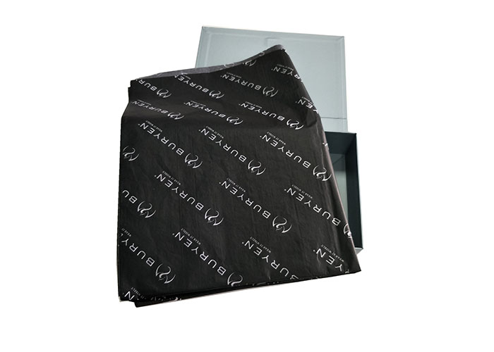 Black Bulk Tissue Paper ,Convenient Flower Wrapping Paper With Logo Printed