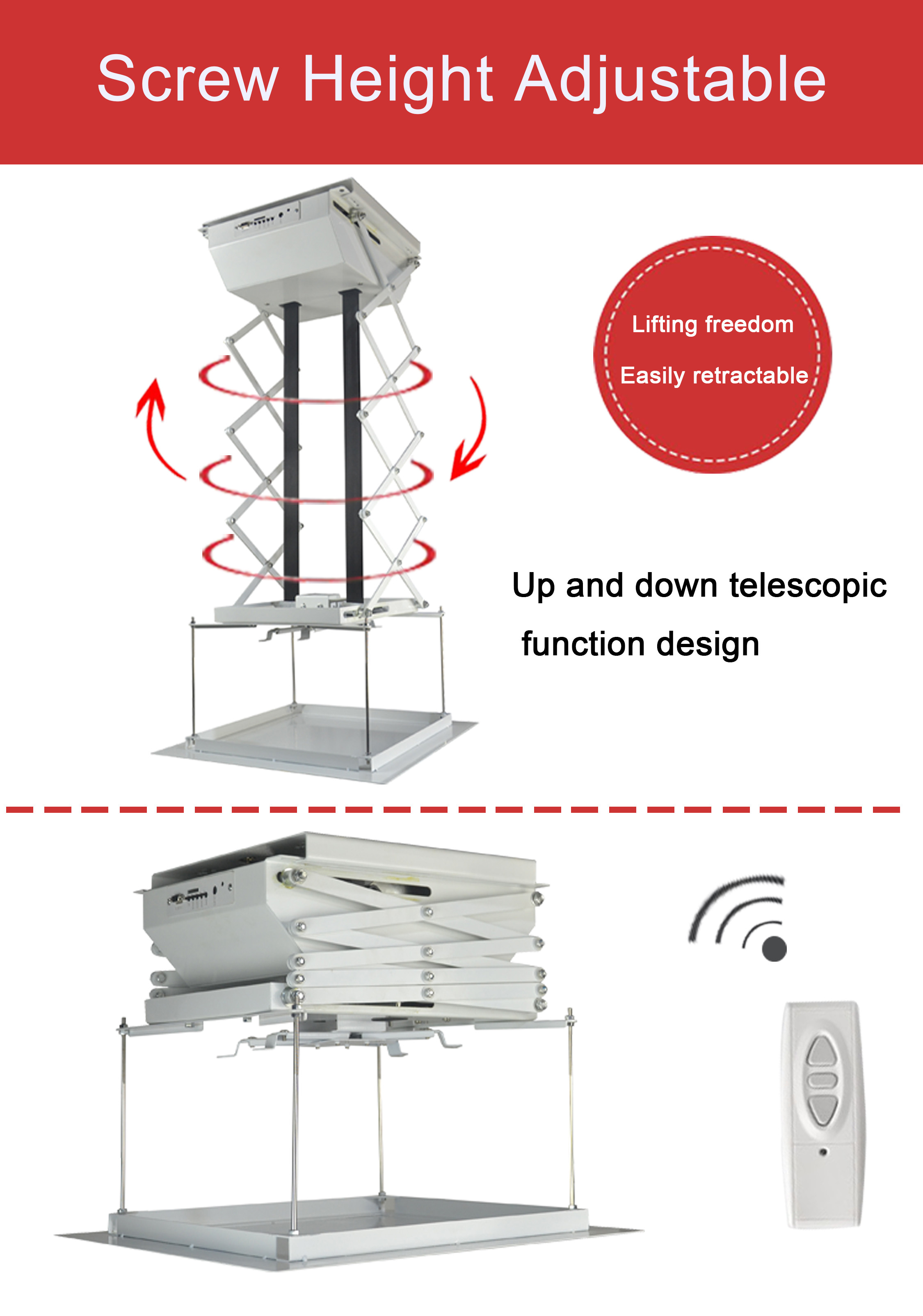 Professional Of Motorized Projector Lift For Neat And Beautiful Conference Room