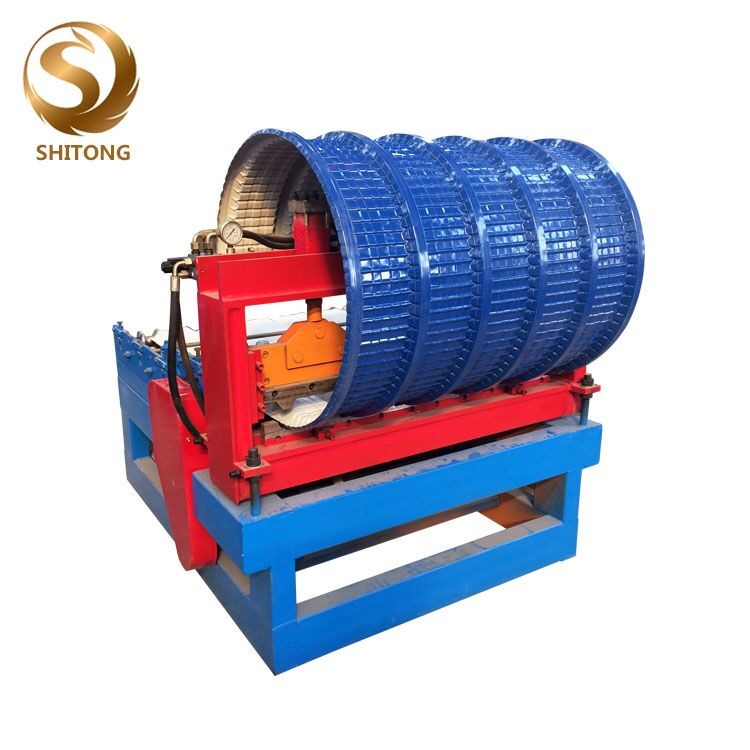 Color Steel Roofing Sheets Hydraulic Arch Camber Curving Roll Forming Machine