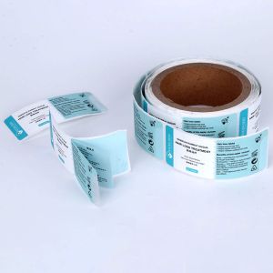 Multi layer seal label customization cosmetic sticker folding instructions