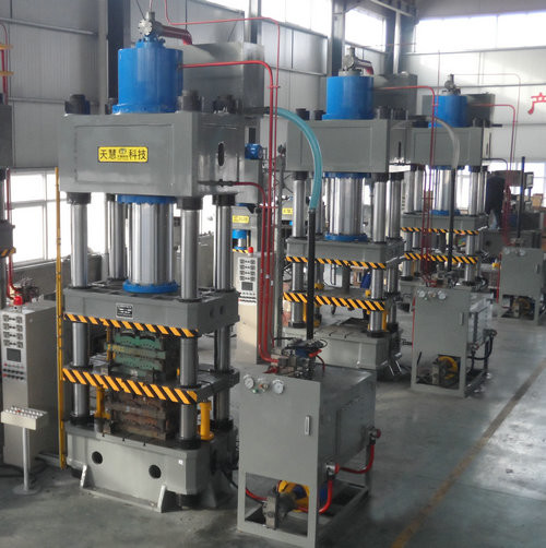 Four Column Hydraulic Press Hot Pressing Machine To Make Drum Brake Linings