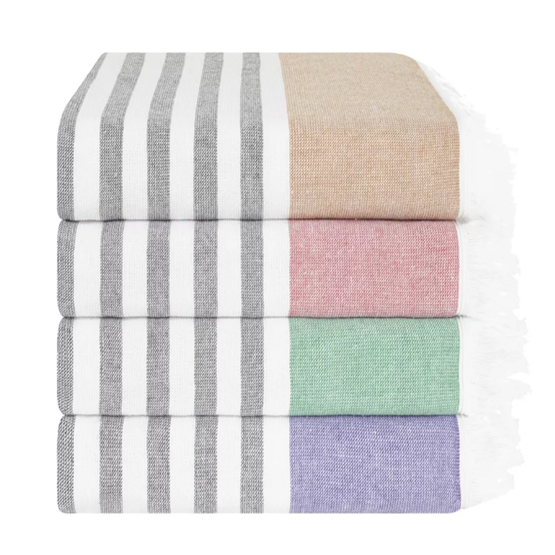  Minimalist Turkish Peshtemal Towel with Simple Stripes and Clean Lines in Premium Cotton for Modern Beach Aesthetics Manufactures