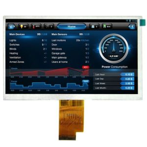 50pin RGB TFT LCD Display 7 Inch TFT LCD Module 1024x600 LCD For Home Automation