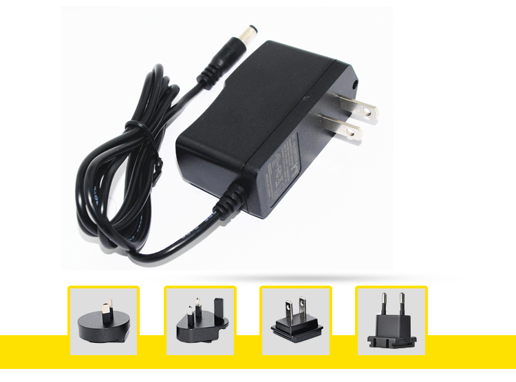Universal 8.4V li-ion charger 500mA 1A 1.5A with 4UK US EU AU KR plugs red green LED indicators