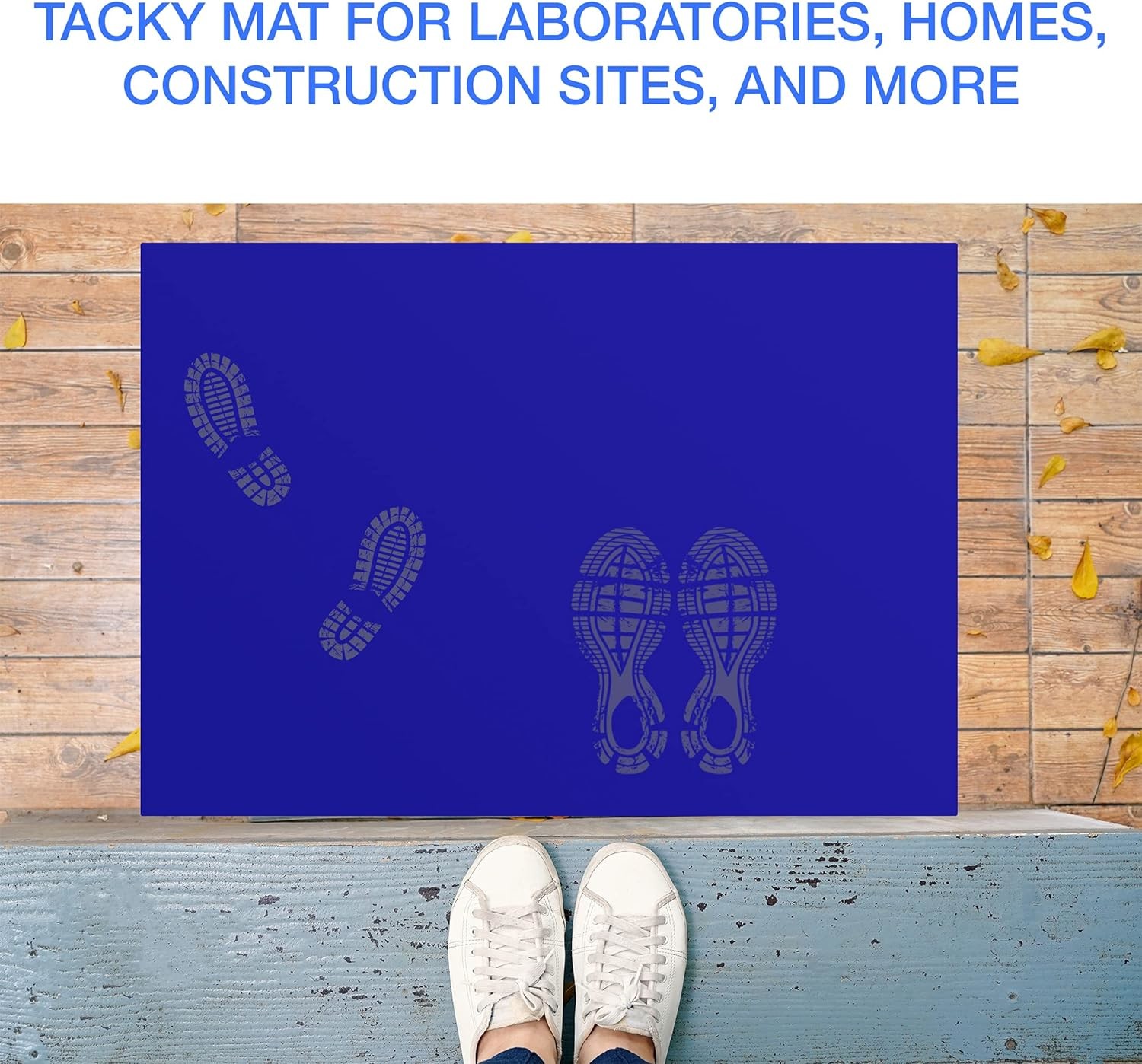 Sticky Mat Tacky Pads Adhesive 30 Sheets / Packs Blue Cleanroom Floor Mats Remove Dirt For Laboratory Hospital Shoes