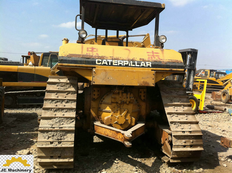 Open Cabin Used Cat Bulldozer D6H Original Colour Six Cylinders 2008 Year