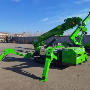 5ton EPA engine Spider Crawler Crane With Hydraulic Telescopic Outrigger