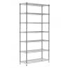 Buy cheap Free Standing 7 Tiers Chrome Adjustable Wire Shelving Units 18 Inch Deep Wire from wholesalers