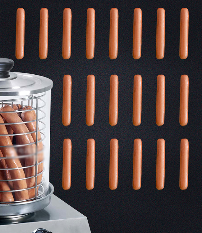 Hotdog Boiler Hot Dog Grill Sausage Steamer For Catering Equipment