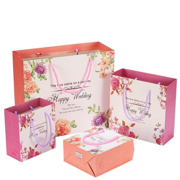 Quality Cheap cosmetic perfume shopping paper bag custom logo printing for sale