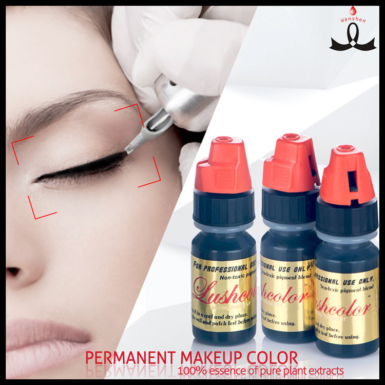 Lushcolor Black Tone Semi Cream Permanent Makeup Ink For Eyeliner