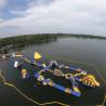 Buy cheap Outdoor Inflatable Water Park 50m*34m Maximum 120 People Capacity from wholesalers