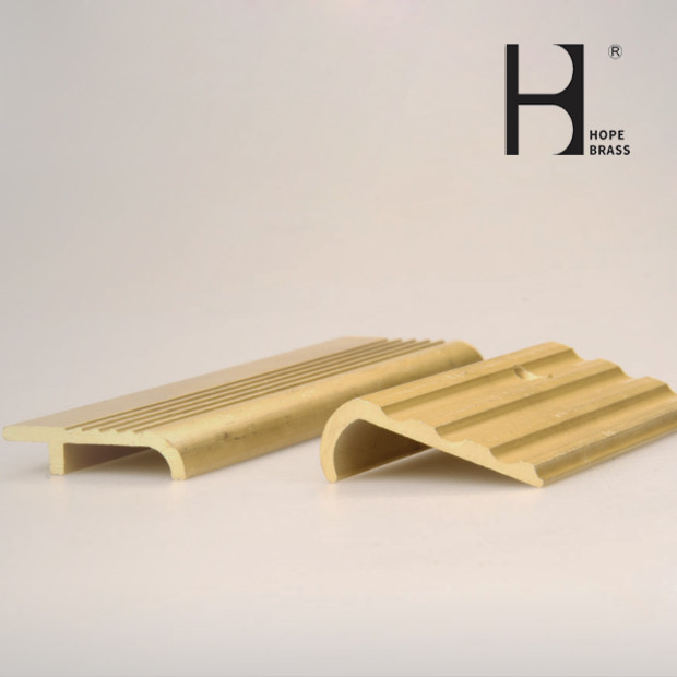 Antislip Brass Stair Nosing for Decking Brass Antislip Stair Strip brushing,polishing,chrome plating, antique Customized