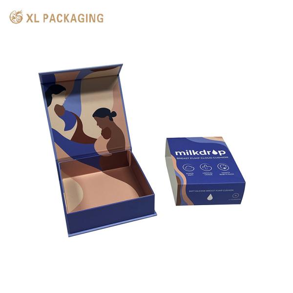 Custom Luxury 2mm Thick Luxury artPaper Gift Box Ribbon Magnetic Packaging for