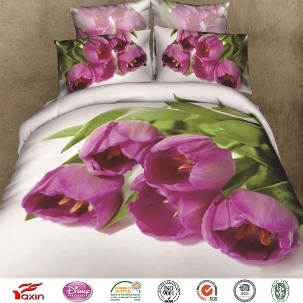 Yaxin Home Textiles,3D bedding sheet sets,Fashion 3D Bed Linen Sets.China Home
