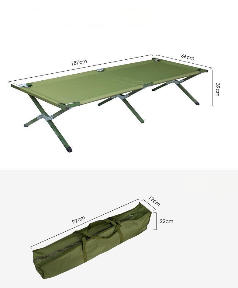 Outdoor Camping Tactical Accessories Single Person Military Style Camp Bed Military Green
