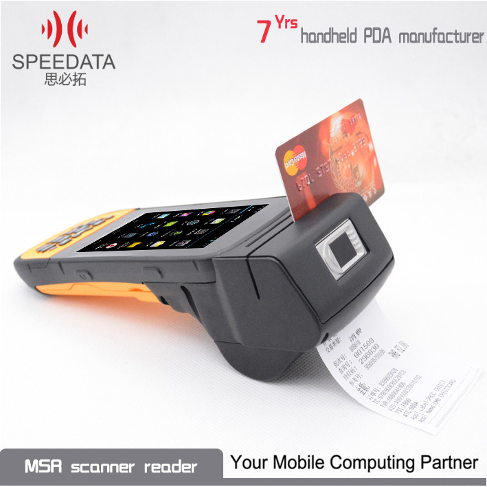 Industrial Android Rugged PDA Thermal Printer Blue 4.3'' Wireless Bluetooth