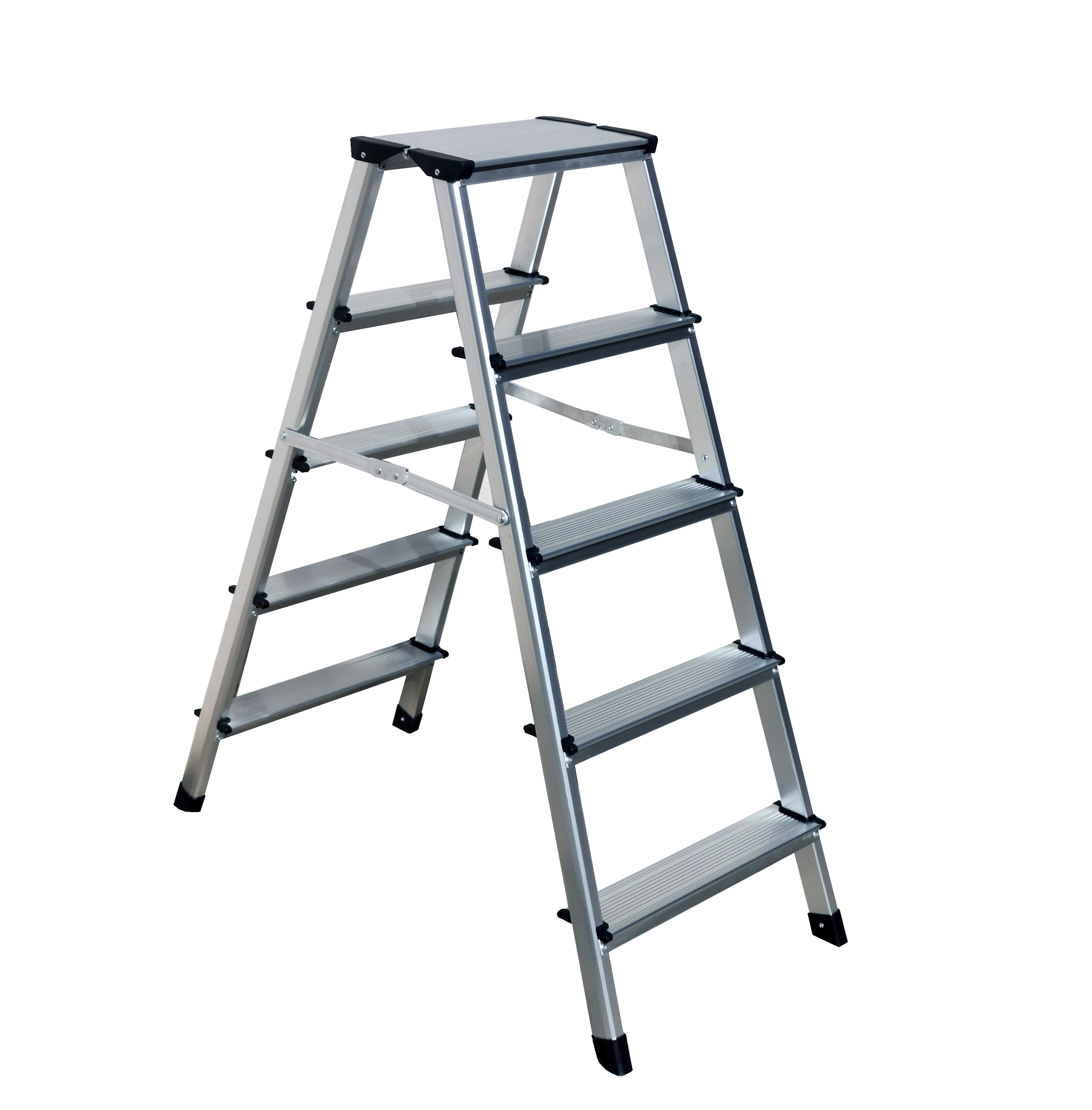 Household Aluminum Step Stool 2x5 Steps 150kg / 330lb Load Capacity