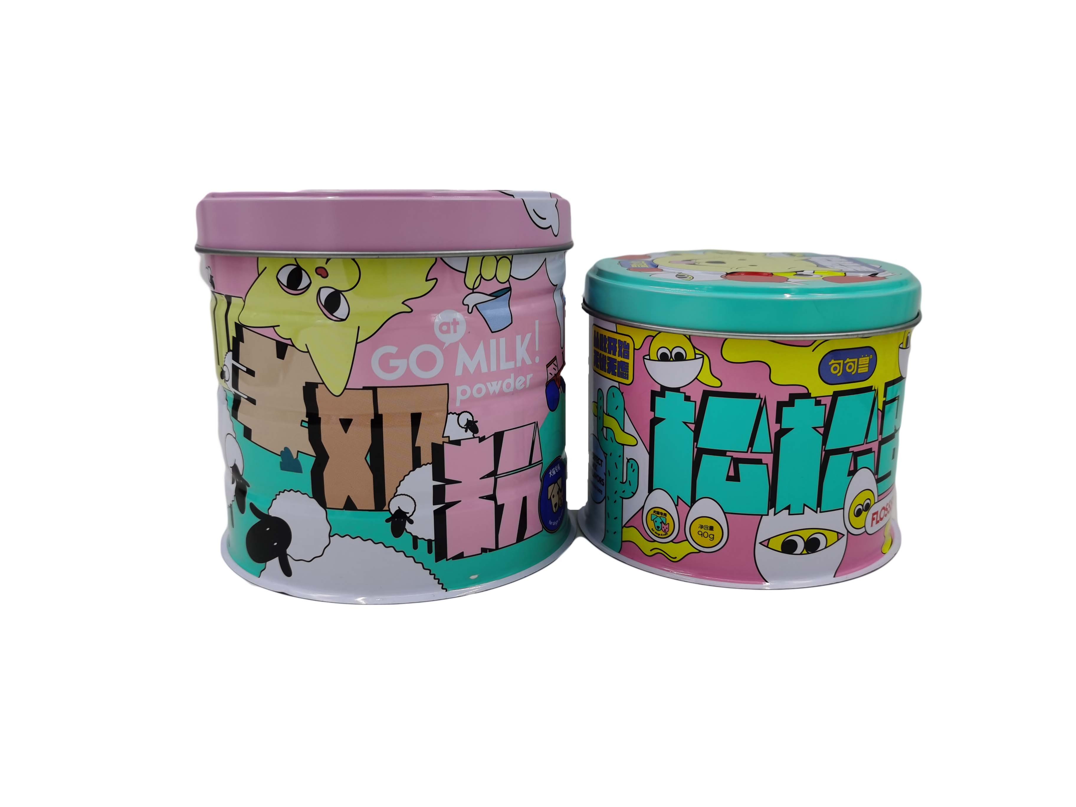 PMS FDA Milk Powder Tin Can CMYK For Dog / Cat Food