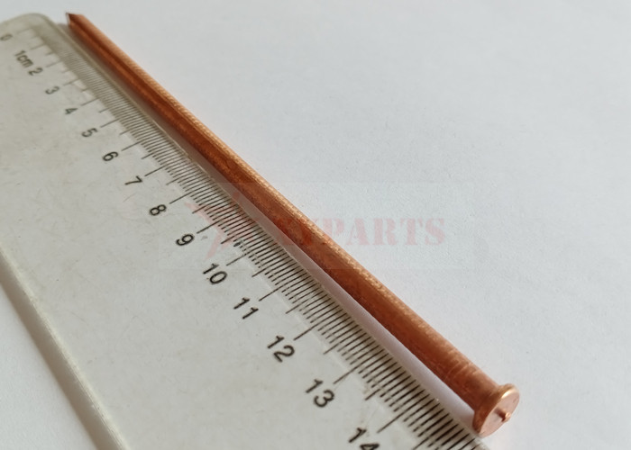 Copper Plated Mild Steel Cd Weld Pins 5mm X 150mm On Steel Ship Bulkhead