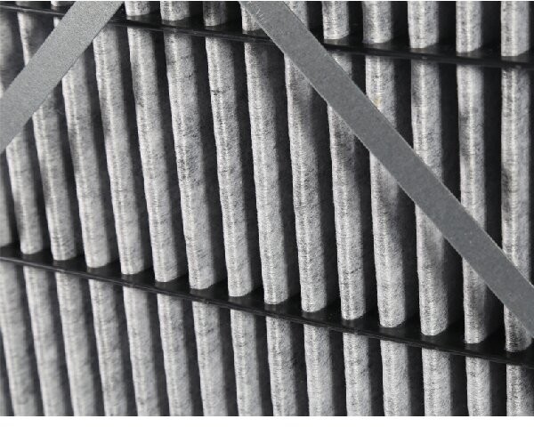 Carbon Cloth V Type Combined High Efficiency Air Filter Plastic Frame Pleated