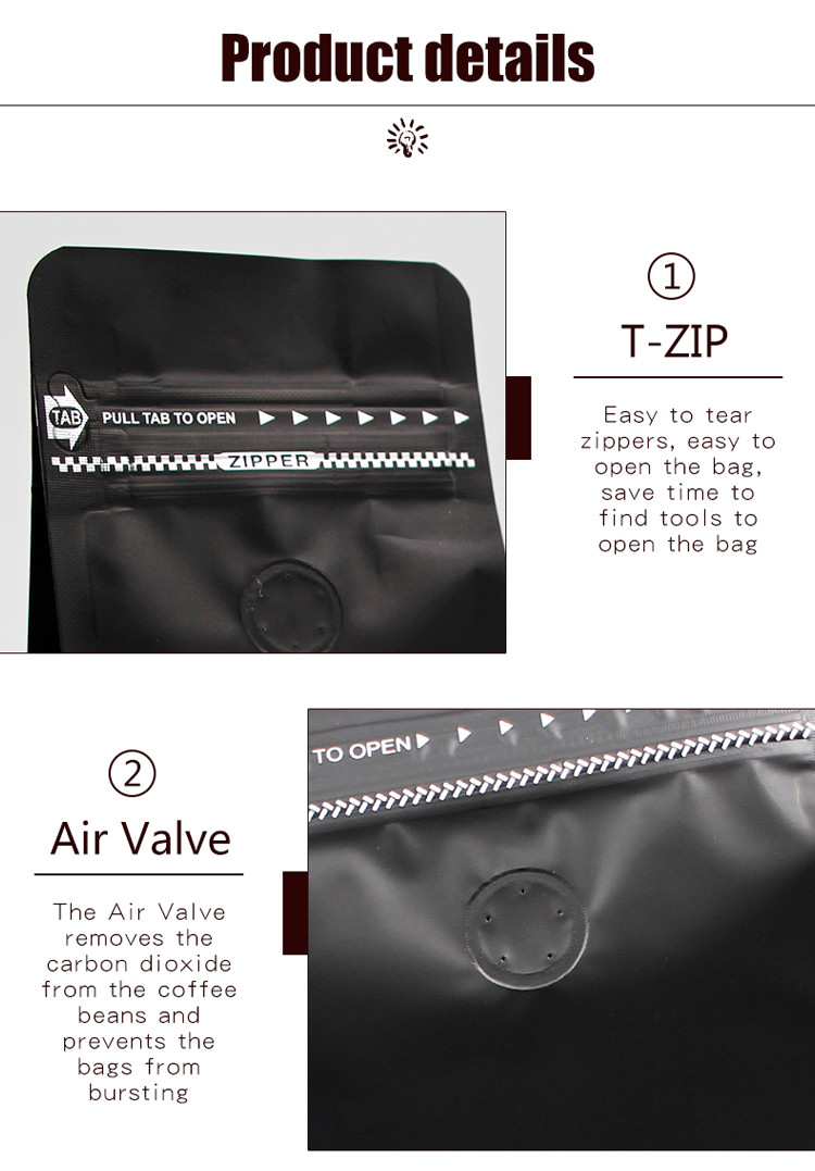 Plastic ASP Mylar Foil Bag , 2oz - 128oz k Stand Up Pouch