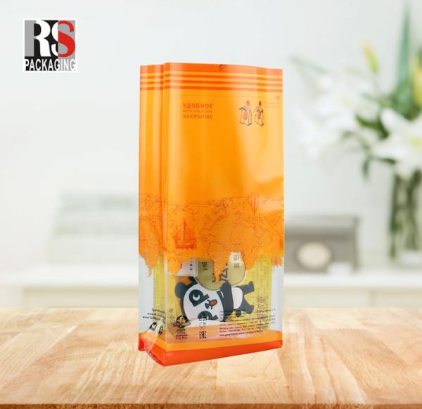 Customized High Transparent Snack Candy Square Bottom Bag Surface Exquisite