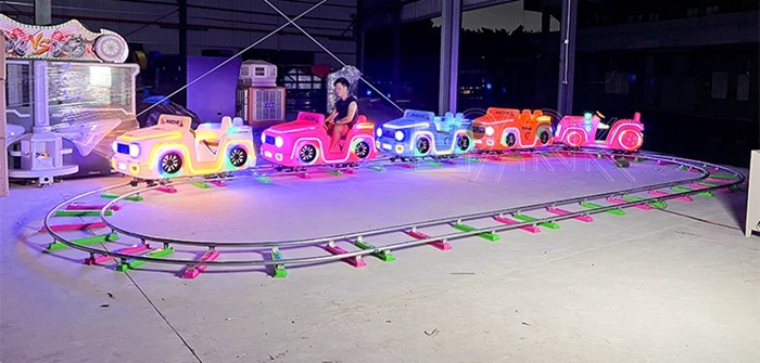 10 Players Electric Train Children Ride Equipment Mini Kids Rail Track Train