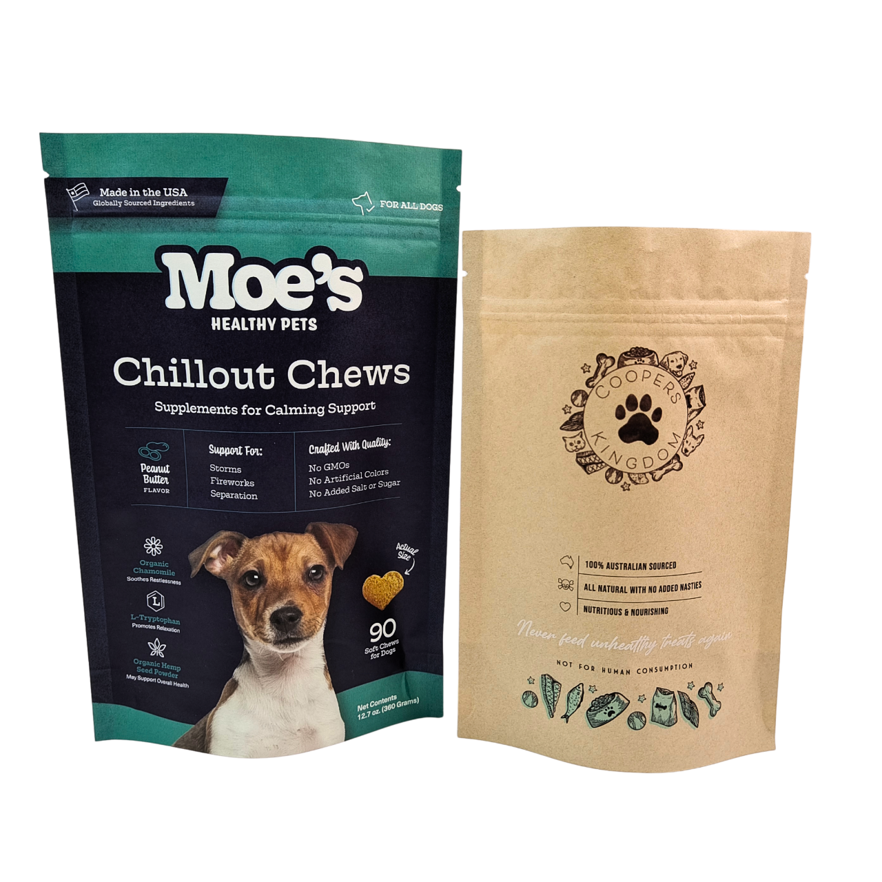 Custom Resealable Stand Up Pet Food Packaging Bags with Zipper
