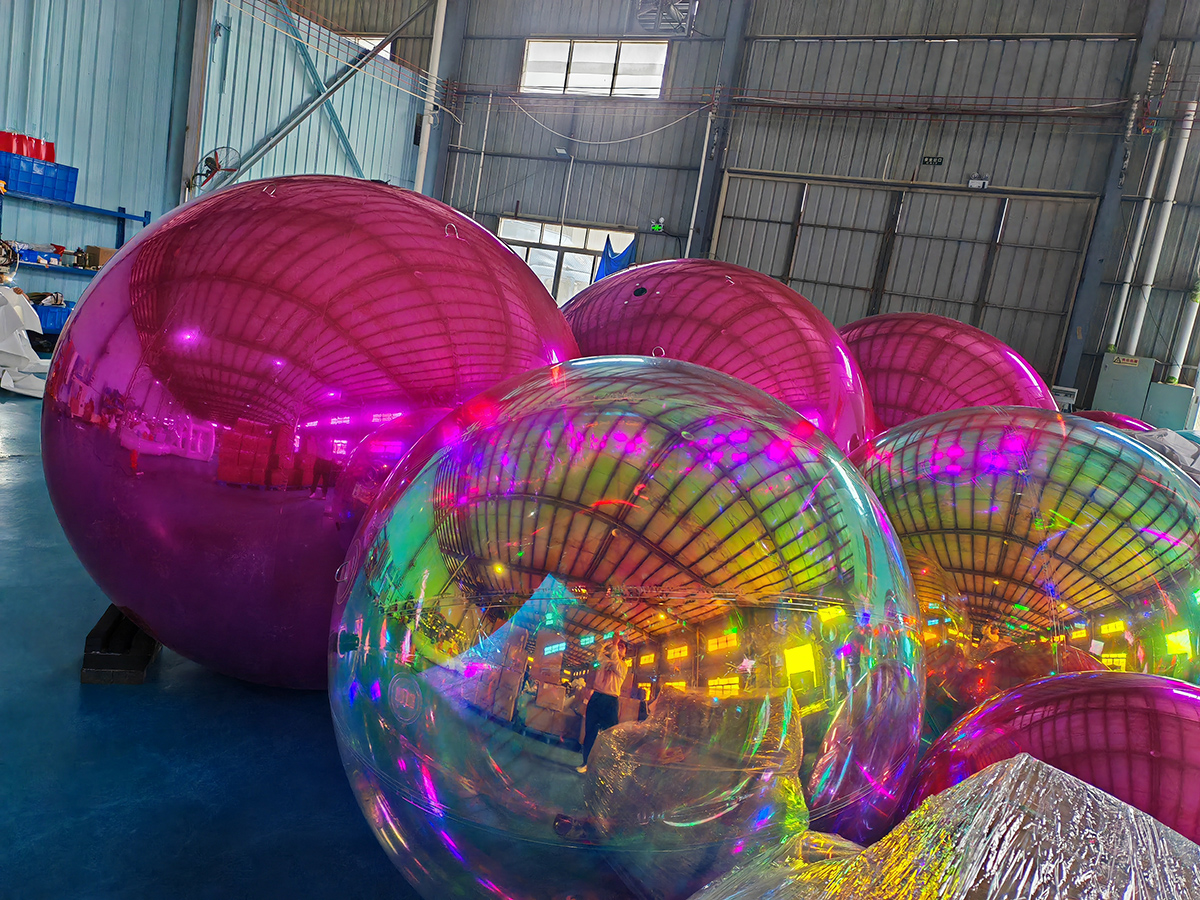 Festival Giant Inflatable Mirror Ball Commercial Decorative PVC