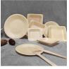 Buy cheap Square Wooden Biodegradable Disposable Tableware Compostable For Wedding from wholesalers