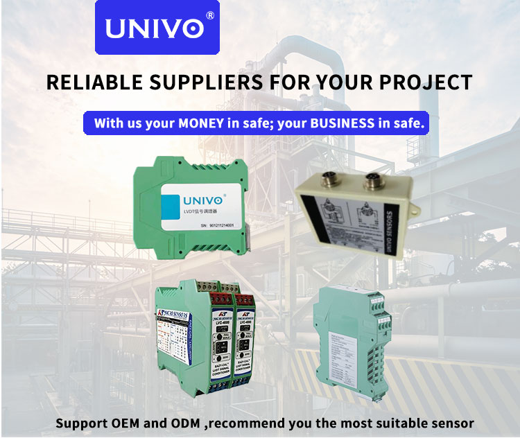 Half Bridge Sensor Differential Transmitter with UNIVO UME1000 Displacement Sensor