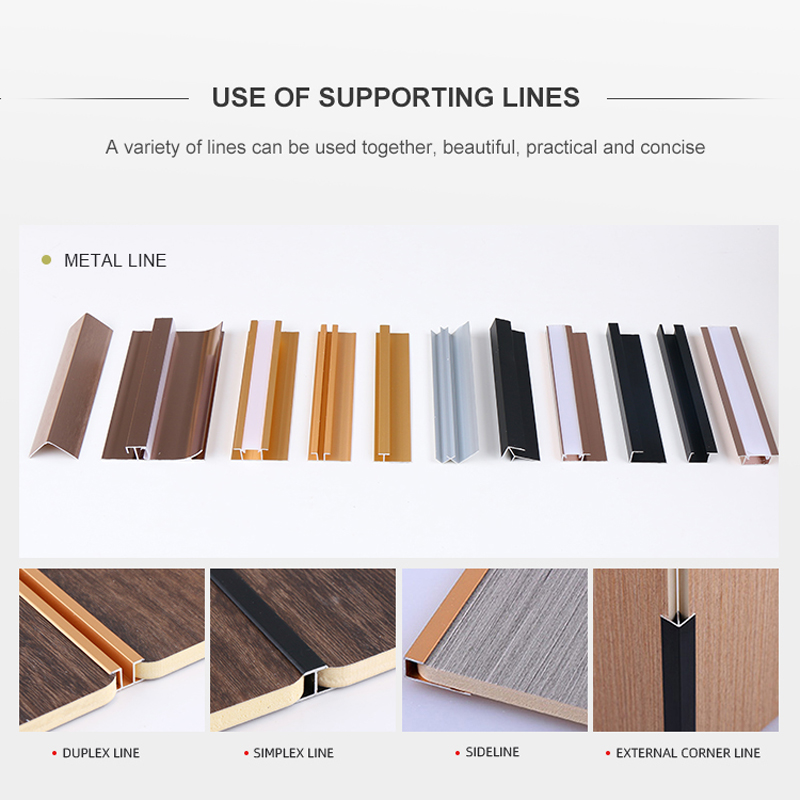 Decorative bamboo charcoal board  PVC Wall Panels Manufacture Wood Panels Decor Interior