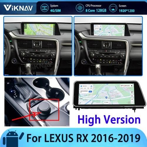 Viknav Car Radio For LEXUS RX RX200 RX350 RX450 (2016-2019) 12.3 inch Auto