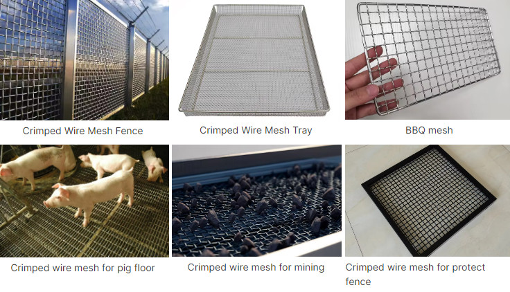 High Tensile 65mn 45# Manganese Steel Iron Wire Woven Quarry Rock Square Hole Crimped Wire Mining Screen Mesh